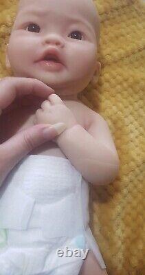 Gorgeous Full Body Silicone Asian Reborn Baby Boy. Newborn Size