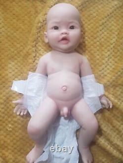 Gorgeous Full Body Silicone Asian Reborn Baby Boy. Newborn Size