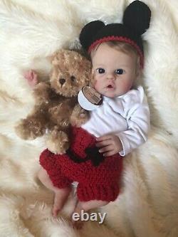 Gorgeous Partial Silicone Baby Girl JUNE by Bonnie Sieben Made By Ellies Babies