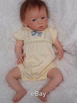 Gorgeous Reborn Baby Girl Doll Maike by Gudrun Legler Resell