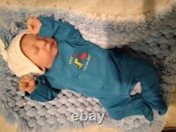 Gudrun Legler Reborn baby girl / boy Doll Kai COA extreemly realistic baby