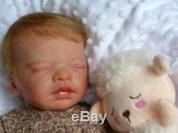 HANLEY reborn doll realistic baby Khloe Marie limited edition rooted hair GHSP