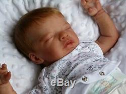 HANLEY reborn doll realistic baby Khloe Marie limited edition rooted hair GHSP