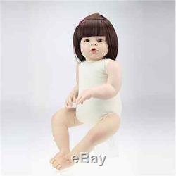 Handmade Lifelike Baby Girl 28'' Doll Silicone Vinyl Reborn Newborn Dolls toys