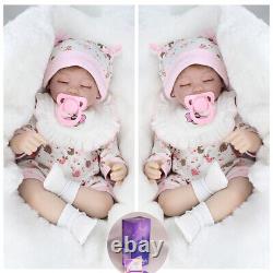 Handmade Realistic Reborn Baby Dolls Vinyl Silicone Soft Newborn Doll Gift Xmas