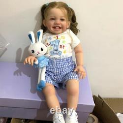 Handmade Reborn Baby Doll 24in Realistic Alive Smile Toddler Girl Soft Body UK