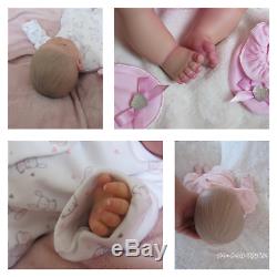 Handmade Reborn Baby Girl DOLL Brown Eyes Happy Reborn Bunny by By BabyDollArtUK