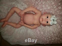 Huge Full Body Silicone Baby Girl 23 BLANK UNPAINTED KIT