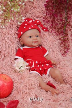 IVITA 14'' Full Silicone Newborn Baby Girl Lifelike Reborn Silicone Doll