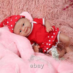 IVITA 14'' Full Silicone Newborn Baby Girl Lifelike Reborn Silicone Doll