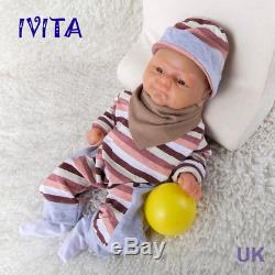 IVITA 14'' Lifelike Silicone Reborn Baby Girl Doll Super Cute Small Soft Baby