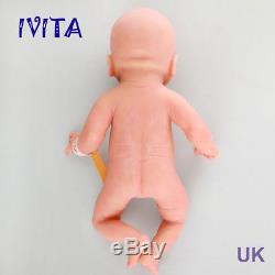 IVITA 14'' Lifelike Silicone Reborn Baby Girl Doll Super Cute Small Soft Baby