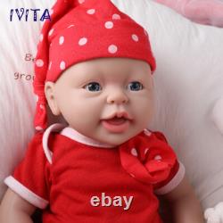 IVITA 15'' Full Body Silicone Reborn Baby Doll Realistic Girl Doll