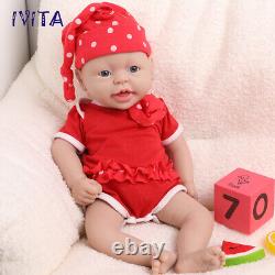IVITA 15'' Full Body Silicone Reborn Baby Doll Realistic Girl Doll
