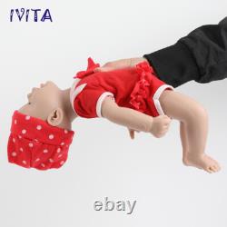 IVITA 15'' Full Body Silicone Reborn Baby Doll Realistic Girl Doll