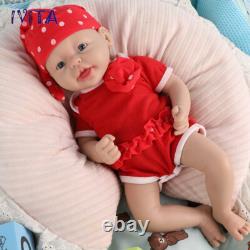 IVITA 15'' Full Body Silicone Reborn Baby Doll Realistic Girl Doll