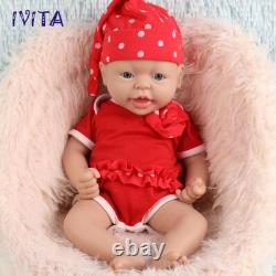 IVITA 15'' Full Body Silicone Reborn Baby Doll Realistic Girl Doll