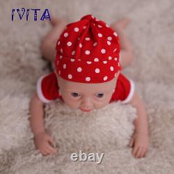 IVITA 15'' Full Silicone Reborn Baby Girl Adorable Cute Silicone Doll