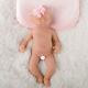 Ivita 15'' Skin Color Eyes Closed 1.8kg Silicone Reborn Baby Girl Lifelike Doll