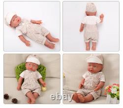 IVITA 16'' Full Body Silicone Reborn Baby Boy Dolls Lifelike Silicone Doll