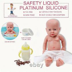 IVITA 16'' Full Body Silicone Reborn Baby Boy Dolls Lifelike Silicone Doll