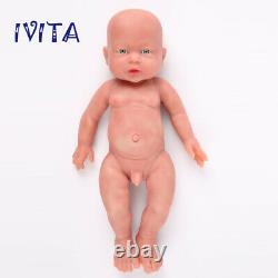 IVITA 16'' Full Body Silicone Reborn Baby Boy Dolls Lifelike Silicone Doll