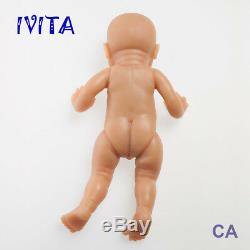 IVITA 16'' Full Silicone Reborn Baby BOY Realistic Green Eyes Silicone Doll 2KG