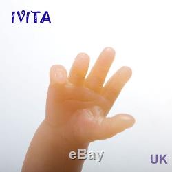 IVITA 16-inch Full Platinum Silicone Reborn Bady Doll Realistic Girl Doll