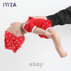 IVITA 17'' Boy and Girl Newborn Full Silicone Sleeping Baby Doll Reborn Baby