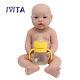 Ivita 17'' Silicone Reborn Baby Girl Handmade Realistic Doll Can Take Pacifier