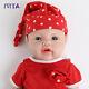 Ivita 17cute Baby Girl Full Body Silicone Doll Lifelike Reborn Baby Xmas Gifts