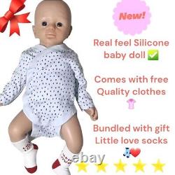 IVITA 18 Full Silicone Doll GIRL Lifelike Reborn Baby Doll Therapy Gifts