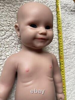 IVITA 18 Handmade Reborn Baby Boy Lifelike Full Body Silicone Boy Doll