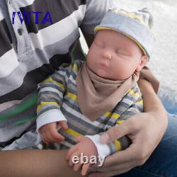 IVITA 18'' Reborn Lifelike Baby Doll BOY Full Body Silicone Kids Toys Gift