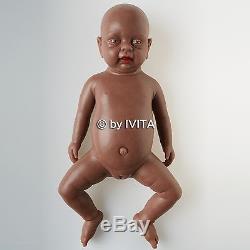 IVITA 18'' Silicone Reborn Baby GIRL Dolls Realistic Newborn Can Take A Pacifier