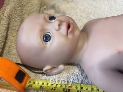 IVITA 19'' Floppy Silicone Reborn Baby Boy OOAK Doll Preemie Xmas Kids Gift