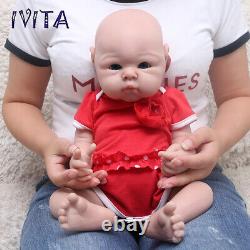 IVITA 19'' Floppy Silicone Reborn Baby Girl Handmade Silicone Doll Kids Gift