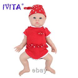 IVITA 19'' Handmade Full Silicone Girl Doll Newborn Reborn Baby Kids Gift