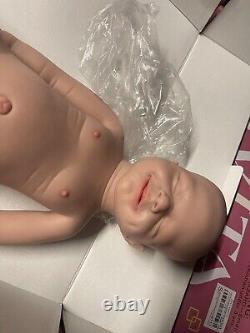 IVITA 19'' Handmade Silicone Reborn Boy Doll Eyes Closed Sleeping Baby Gift