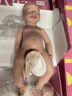 IVITA 19'' Handmade Silicone Reborn Boy Doll Eyes Closed Sleeping Baby Gift