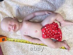 IVITA 19'' Handmade Silicone Reborn Girl Doll Eyes Closed Sleeping Baby Gift