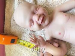 IVITA 19'' Handmade Silicone Reborn Girl Doll Eyes Closed Sleeping Baby Gift