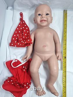 IVITA 19 Lifelike Baby Silicone Reborn Baby Doll Infant Girl Art Collection