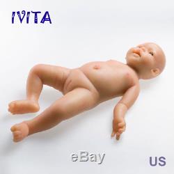 IVITA 19'' Silicone Reborn Dolls Gift Baby Dolls Newborn Baby Lifelike Toddler