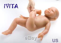 IVITA 19'' Silicone Reborn Dolls Gift Baby Dolls Newborn Baby Lifelike Toddler