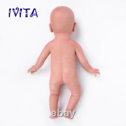 IVITA 19inch Silicone Reborn Baby Girl Handmade Silicone Doll Children Gift