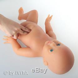 IVITA 20'' 5KG Full Body Soft Silicone Lifelike Baby Girl Doll Reborn Toy
