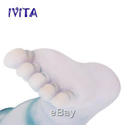 IVITA 20'' Avatar Eyes Closed Full Silicone Reborn Baby BOY Lifelike Doll 2900g