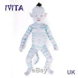 IVITA 20'' Avatar Silicone Reborn Doll Realistic Silicone Baby Girl 2900g