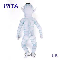 IVITA 20'' Avatar Silicone Reborn Doll Realistic Silicone Baby Girl 2900g